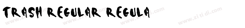 Trash Regular Regula字体转换